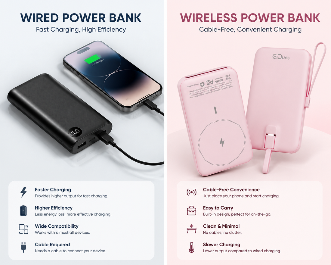 Wireless Power Bank vs Wired Power Bank: Which Is Better?