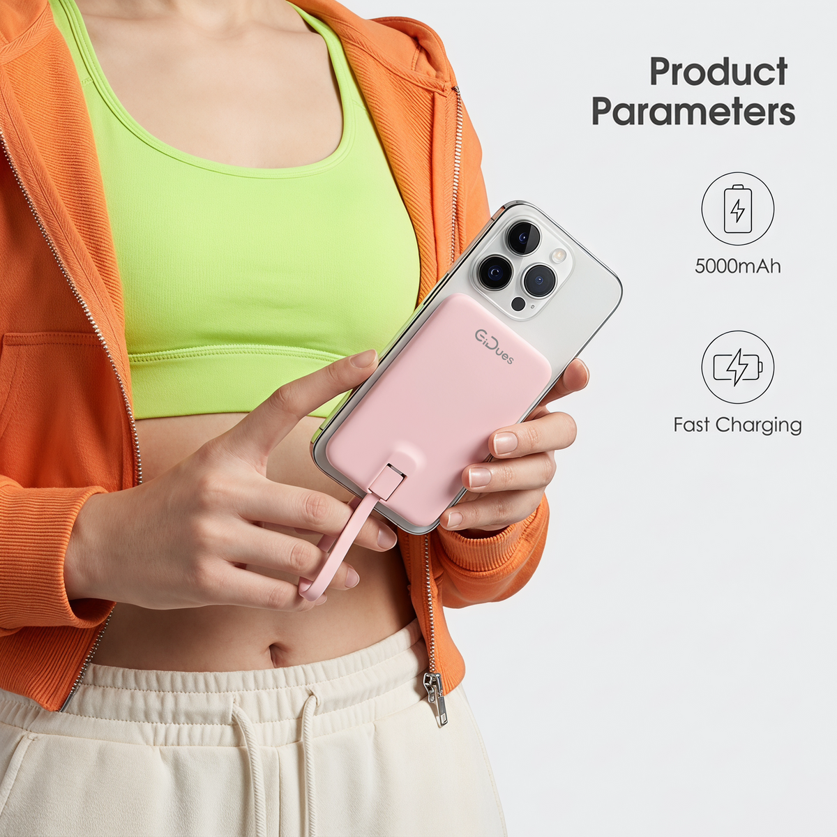 Gidues Cloud 1 5000mAh Magnetic Wireless Power Bank